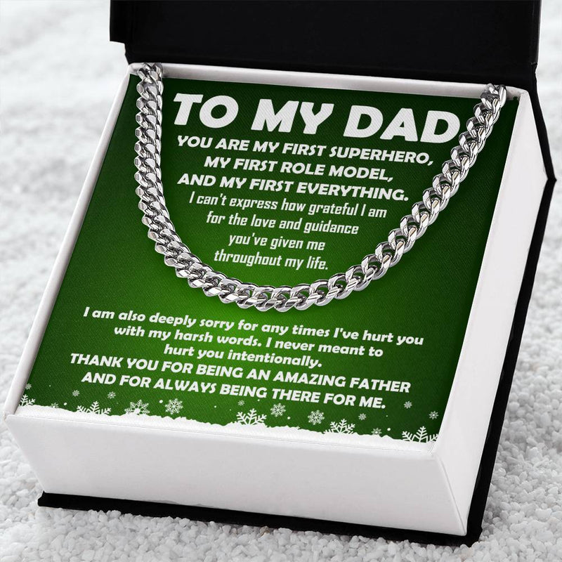 Dad Superhero Necklace