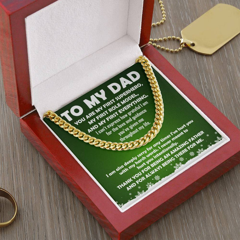 Dad Superhero Necklace