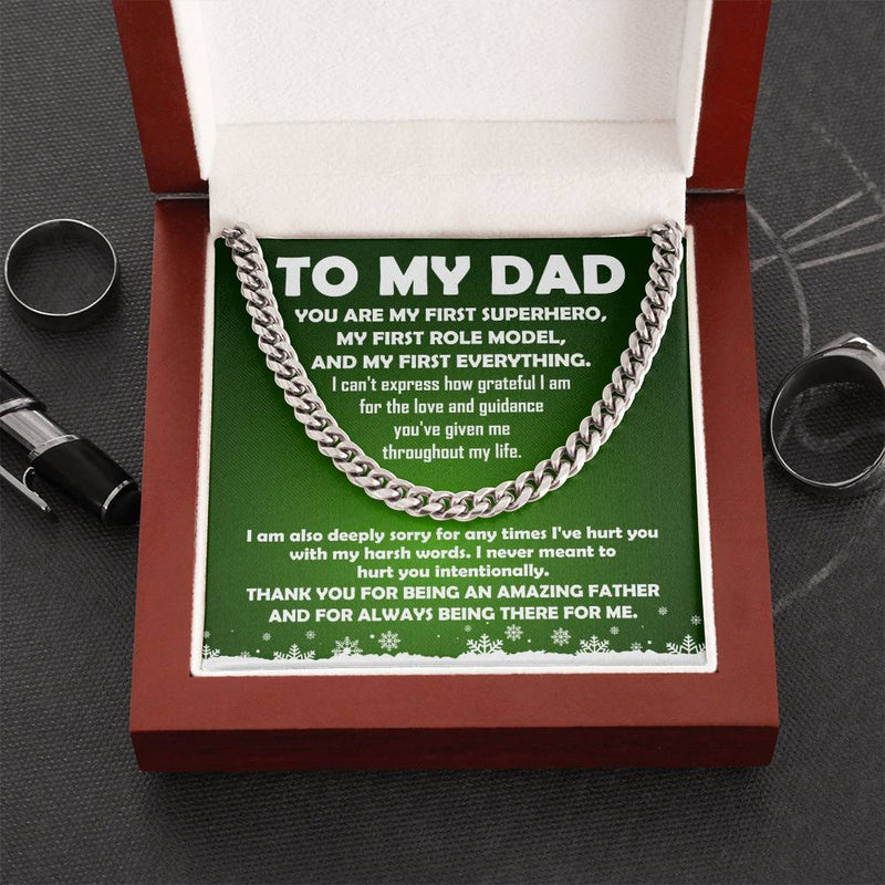 Dad Superhero Necklace