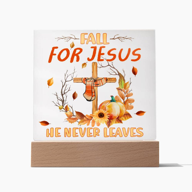 Fall Jesus Acrylic Plaque