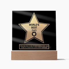 World's Best Dad-Acrylic Plaque