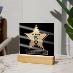 World's Best Dad-Acrylic Plaque