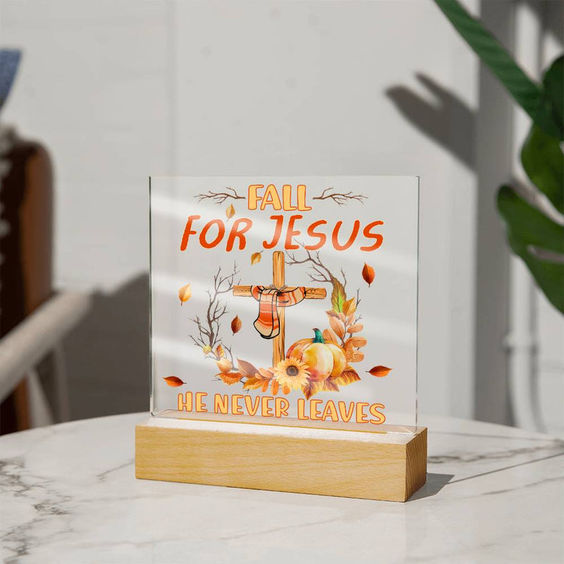 Fall Jesus Acrylic Plaque