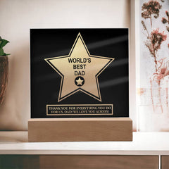 World's Best Dad-Acrylic Plaque