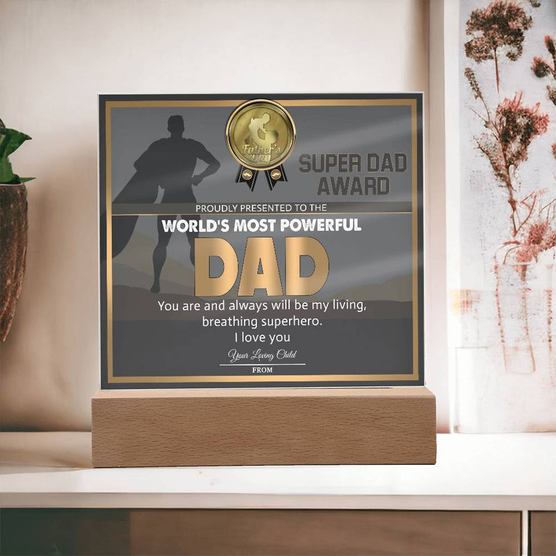 Super Dad Award-Acrylic Plaque