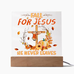 Fall Jesus Acrylic Plaque